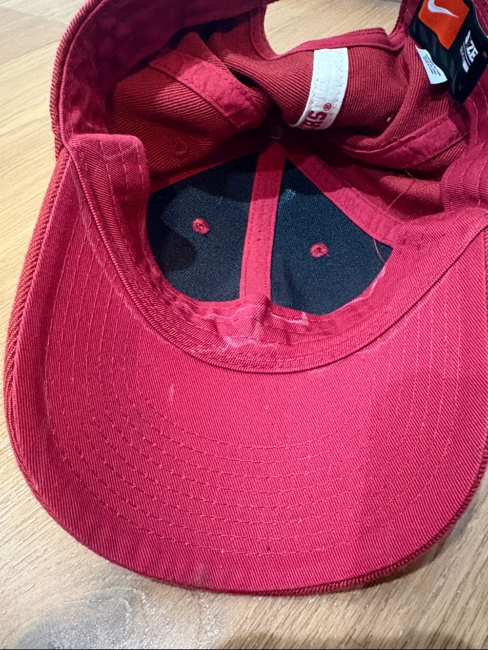 University of Oklahoma OU Sooners Crimson Hat Nike Just Do It Wool Blend - Picture 5 of 12